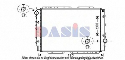 AKS DASIS 300001n -  Радиатор, охлаждение двигателя
